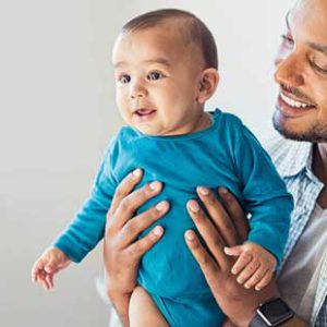 baby with his father