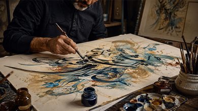 فرهنگی نقاشی در هنر کالیگرافی: استفاده از خطوط زیبا