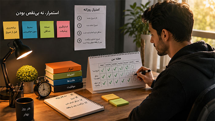انگیزه استمرار در هدف