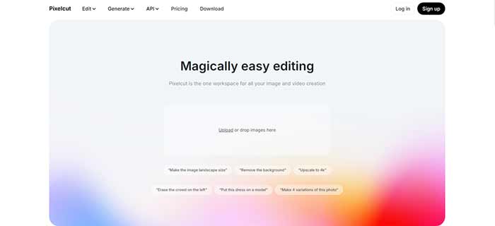 محیط Pixelcut.ai