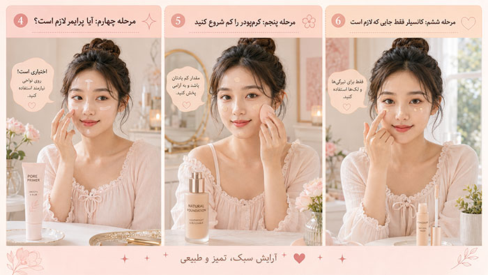 مراحل قبل از ارایش 