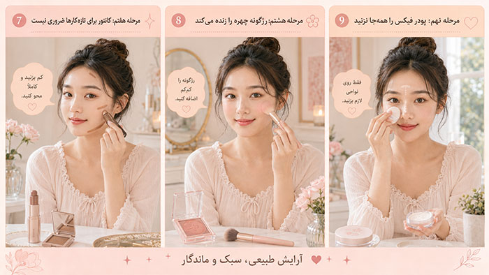 مرحله به مرحله آرایش 