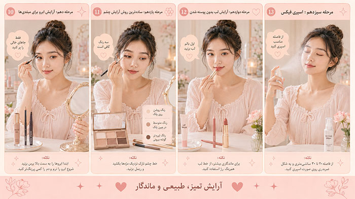 مرحله اخر آرایش 