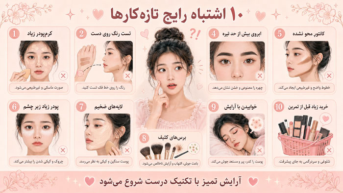 اشتباهات در ارایش