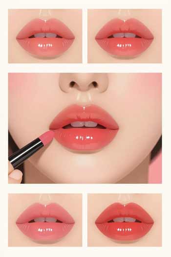 میکاپ کرهای آرایش لبها به سبک کره ای