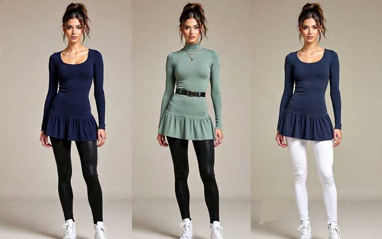 لباس مجلسی کوتاه با کفش اسپرت سفید یا رنگی (16 تیپ عالی)