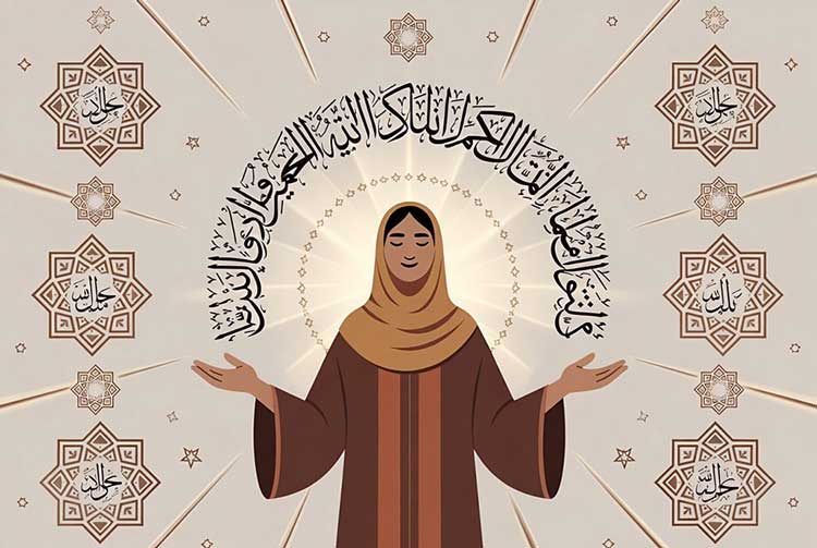 اسلامی درحال دعا کردن