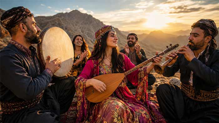 آهنگ کردی موسیقی فولکور ایرانی